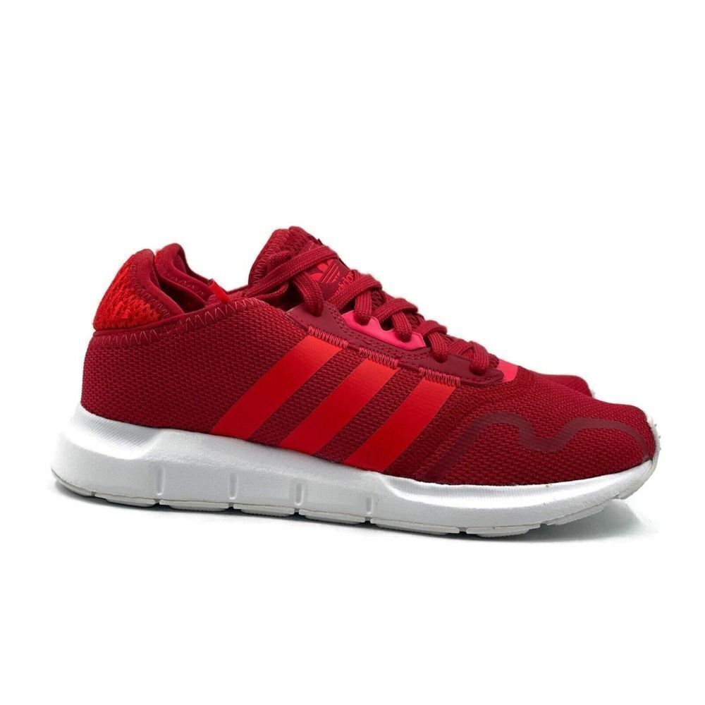Adidas Swift Run Big Girl Casual Running Shoe Red White School Sneaker